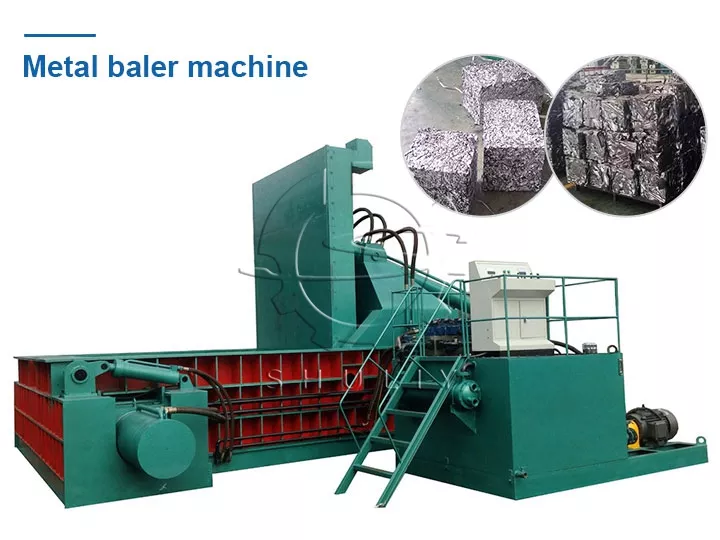 hydraulic metal baler machine