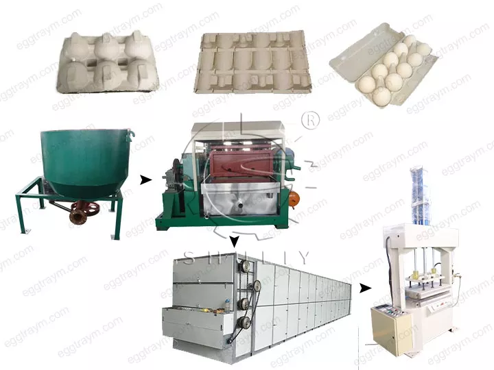 Egg carton production line