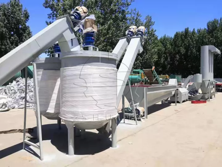 Machine à laver chaude en flocons de bouteille pour animaux de compagnie