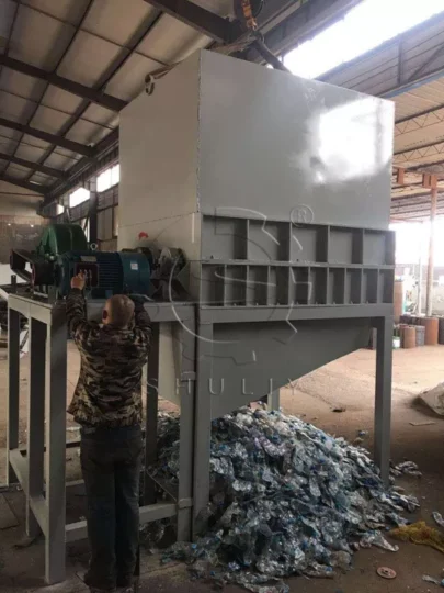 plastic bale unwinding equipment