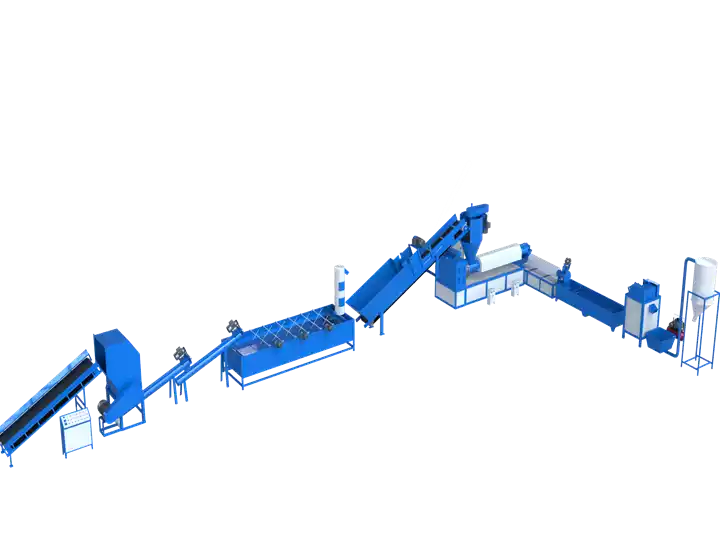 ligne de production de lavage et de granulation du plastique