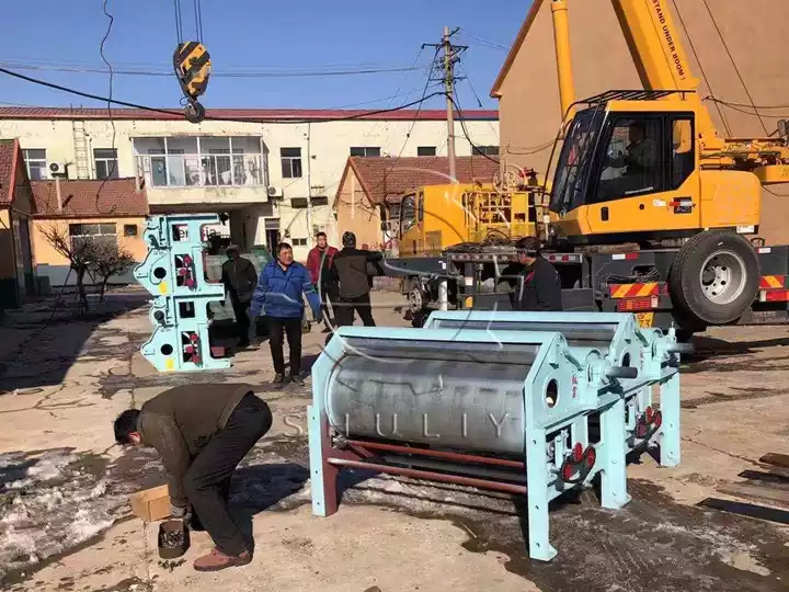 machine de recyclage des déchets de coton