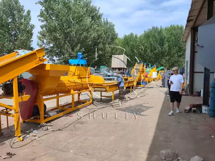 PET recycling process line machines