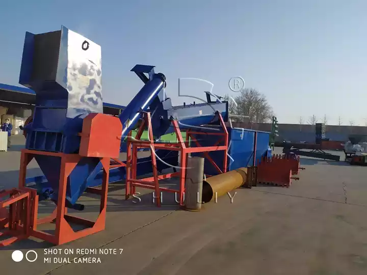 PET plastic waste recycling washing line