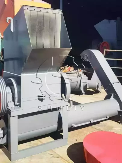 plastic crushing and cleaning machine